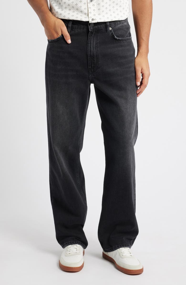 Rails Cutler Straight Leg Jeans, Main, color, Distressed Black