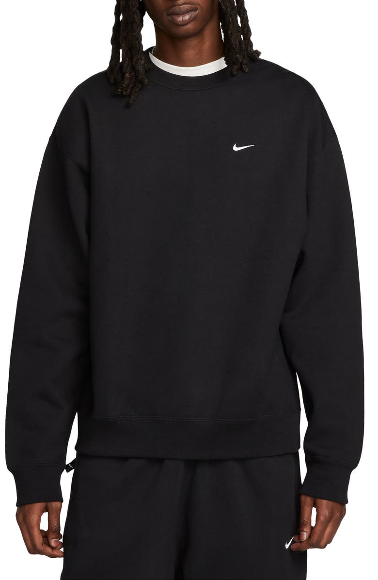 Nike Solo Swoosh Oversize Crewneck Sweatshirt, Main, color,