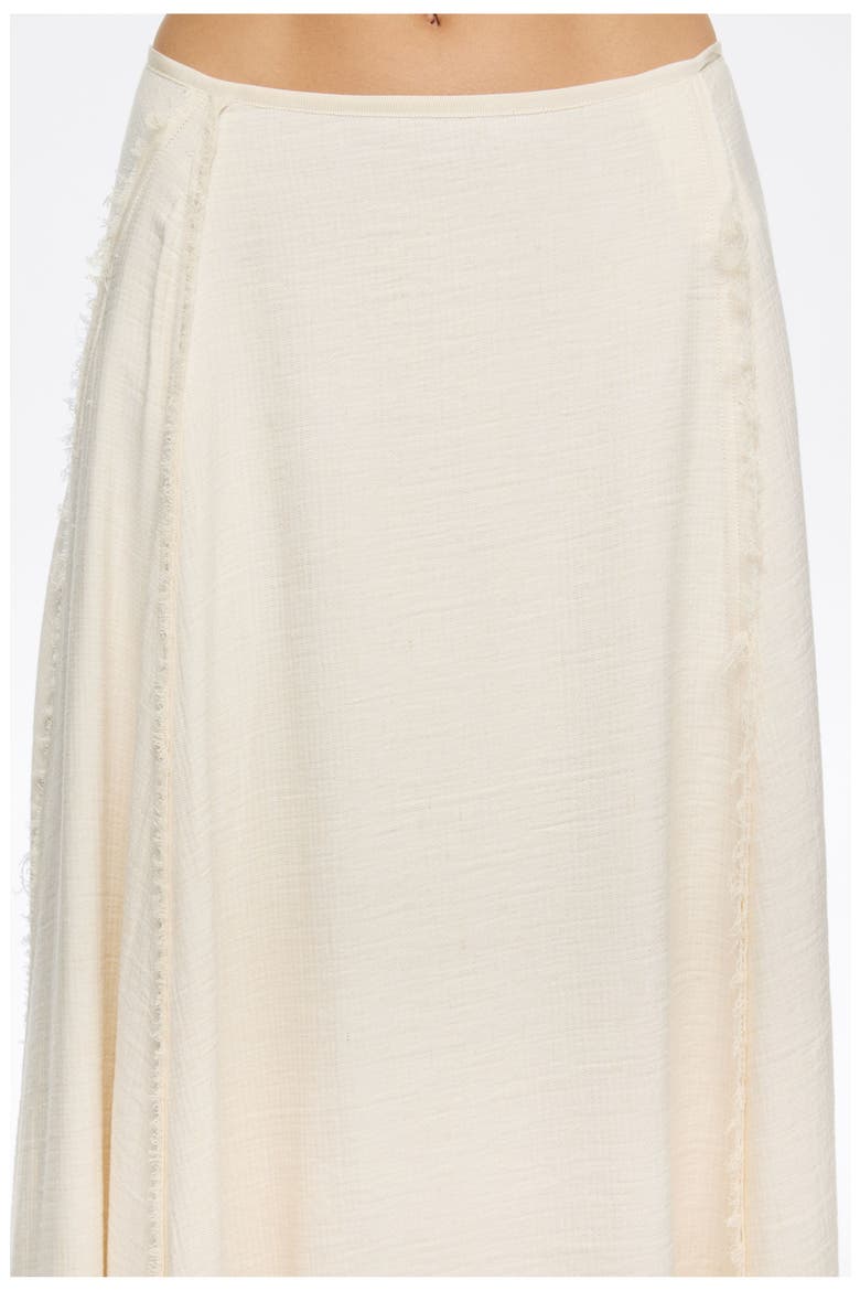 Flared A-Line Midi Skirt, Alternate, color, BEIGE