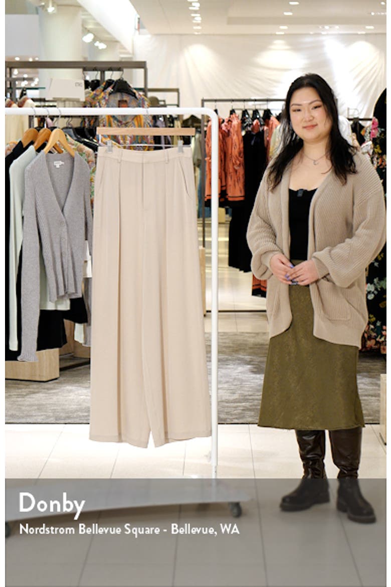 Jennie High Waist Wide Leg Satin Pants video