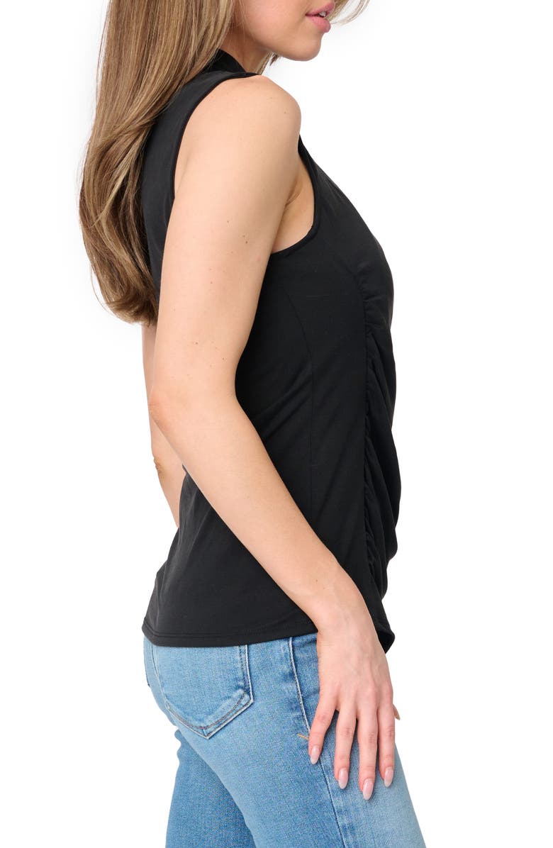 GIBSONLOOK Side Cinch Wrap Tank, Alternate, color, Black