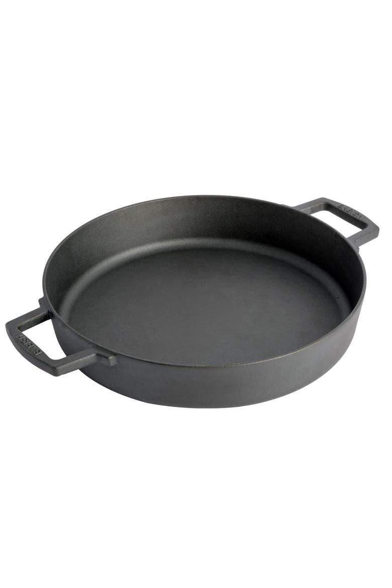 Cast Iron 13 inch Everyday Pan, Main, color, Black