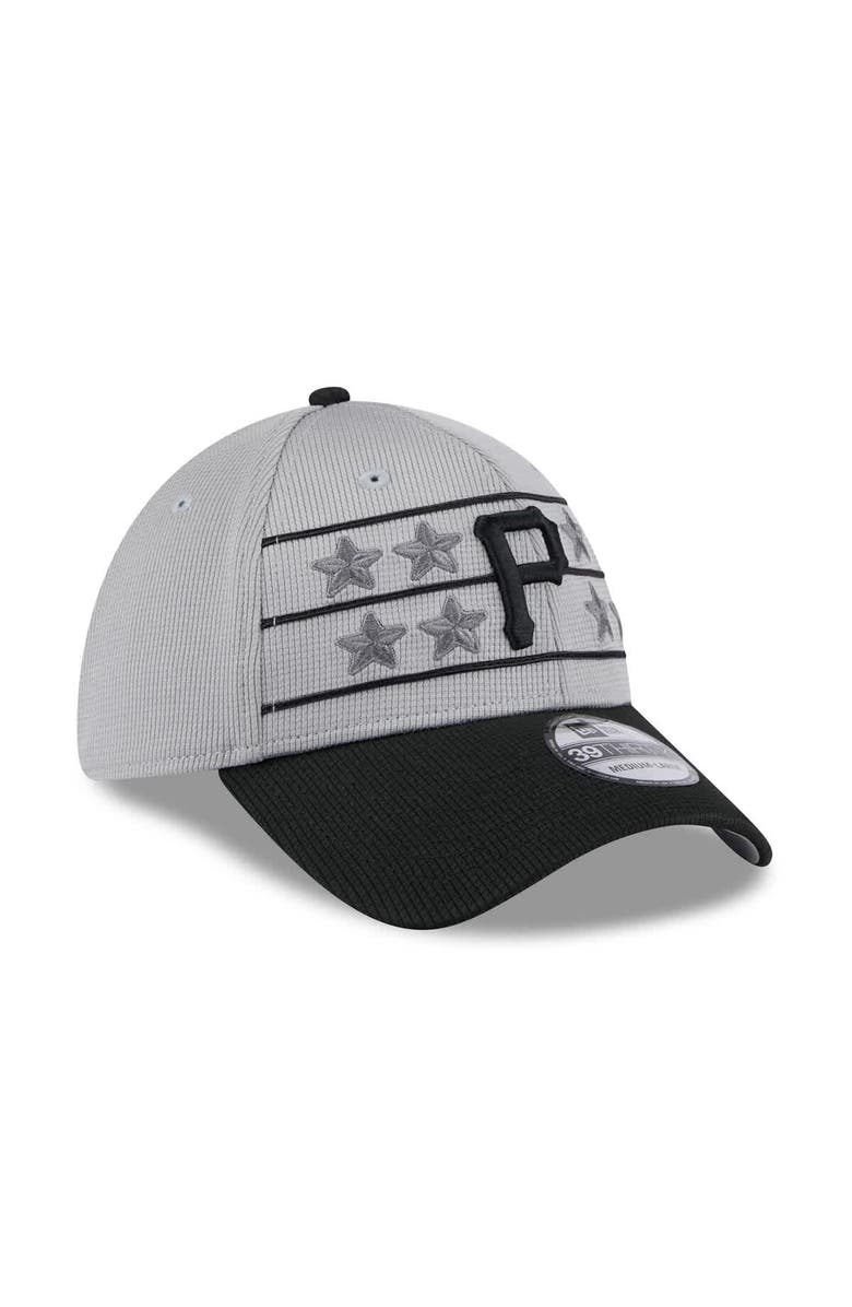 New Era Men's New Era  Gray/Black Pittsburgh Pirates 2025 Batting Practice 39THIRTY Flex Hat, Alternate, color, 