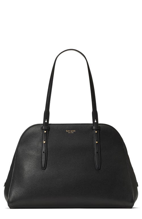 Kate Spade New York do it all pebble leather maise carryall tote in Black at Nordstrom