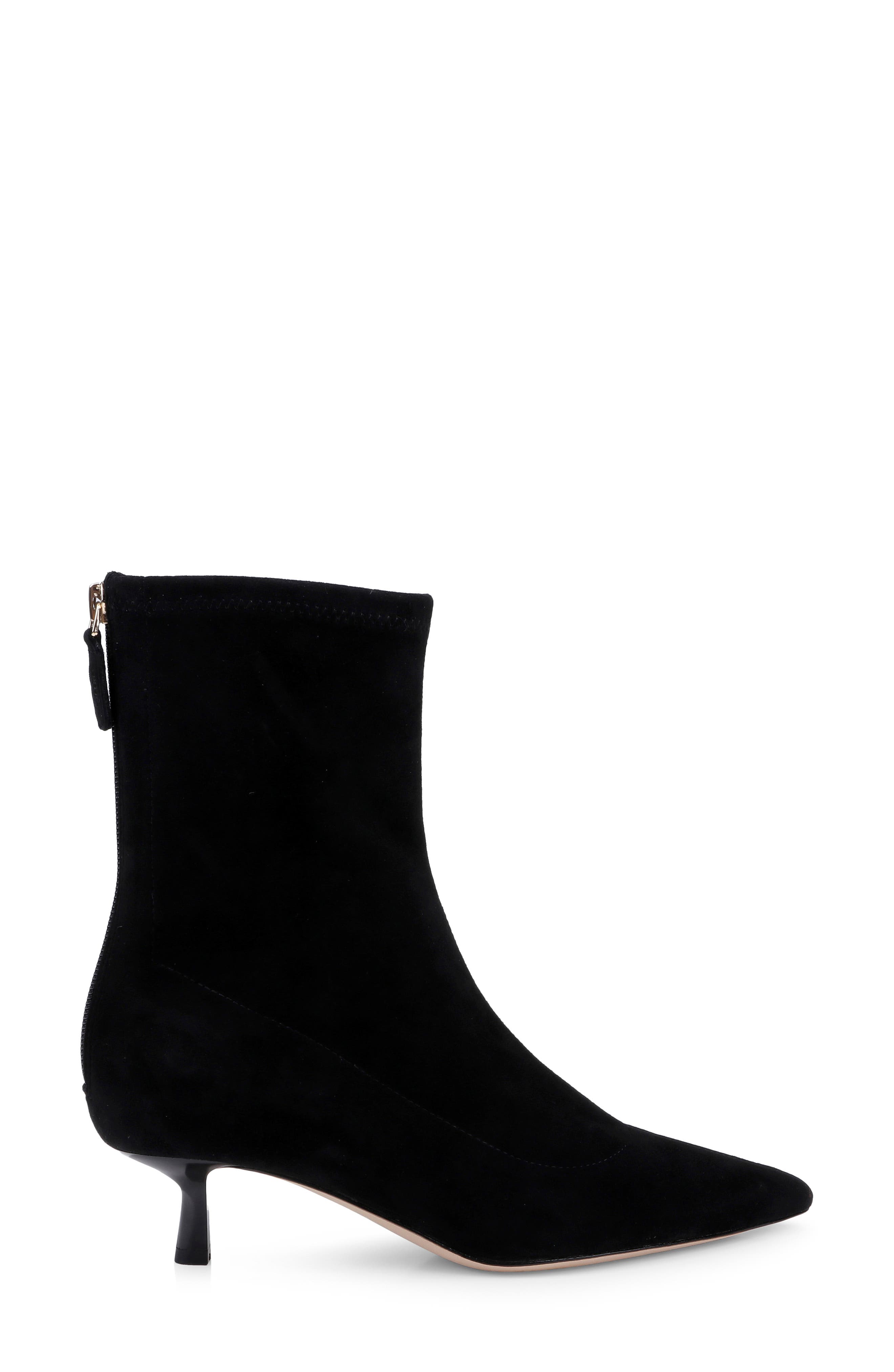 Astoria Pointed Toe Bootie, Alternate, color, BLACK STRETCH