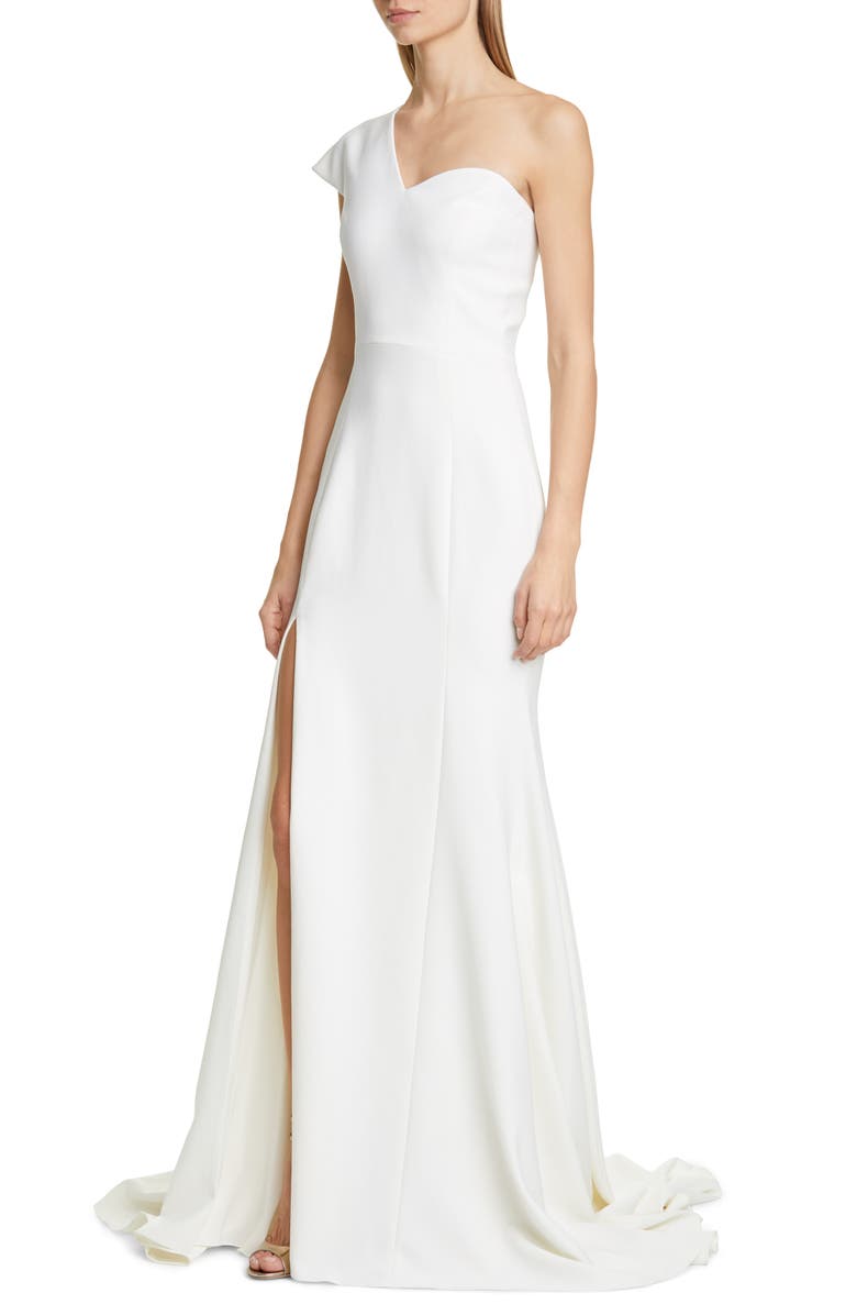 Christian Siriano One-Shoulder Evening Gown, Alternate, color, 