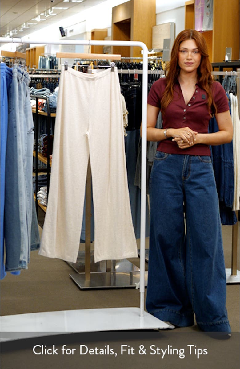 Fine Gauge Sweater Knit Lounge Pants, sales video thumbnail