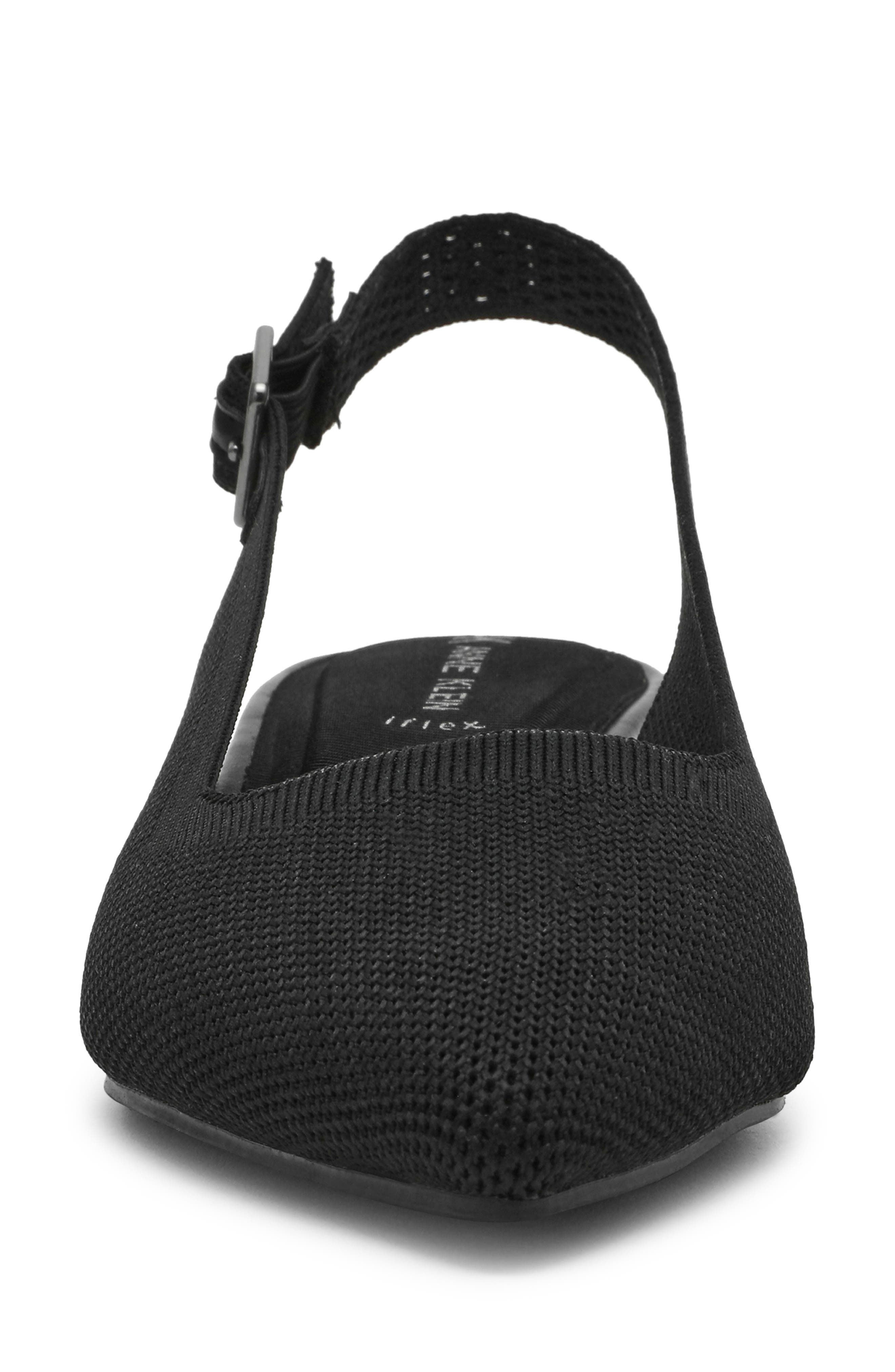 Anne Klein Urix Slingback Pump, Alternate, color, Black Knit