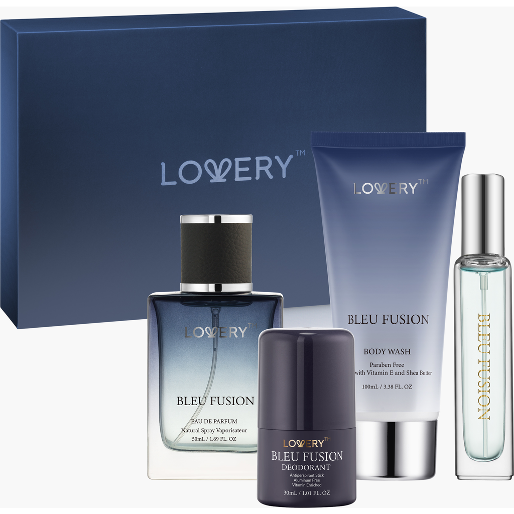 Lovery Bleu Fusion 5-piece Bath & Body Care Gift Set In Bleu Fusion