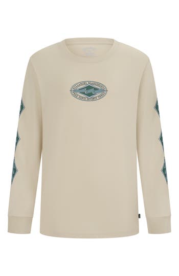 Billabong Kids' Daf Long Sleeve T-shirt In Brown