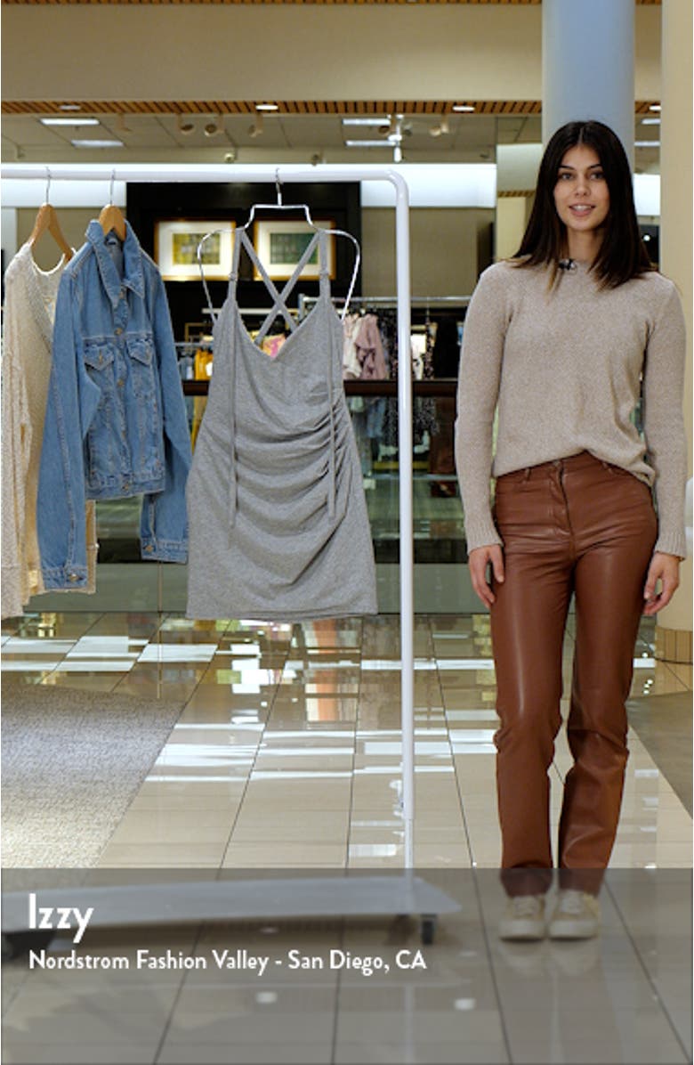 Strapped In Ruched Body-Con Dress, sales video thumbnail