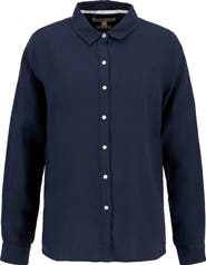 Barbour Marine Linen Button-Up Shirt