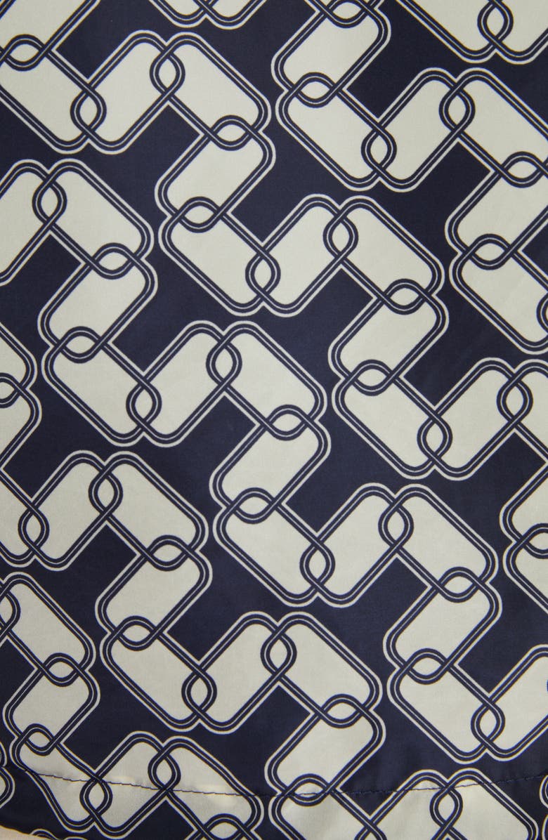 Moncler Marpessa Chain Link Print Hooded Windbreaker, Alternate, color, 