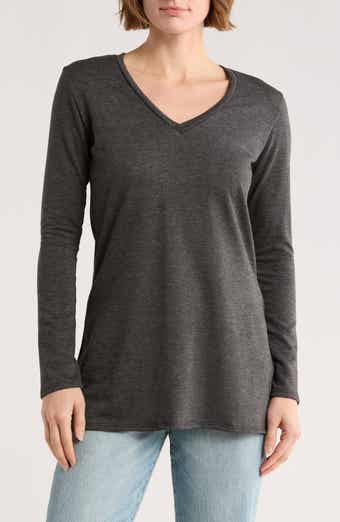 GO COUTURE V-Neck Tunic Sweater