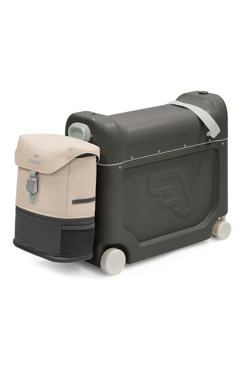 【美品JETKIDS】BEDBOX グレー ベッドマット付 Stokke JetKids BedBox® Ride-On Carry-On Suitcase & Backpack Travel