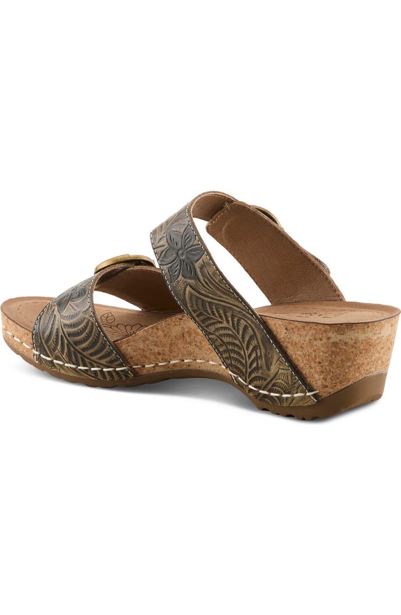 L'Artiste by Spring Step The Brass Ring Sandal, Alternate, color, Black Multi