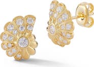 SPHERA MILANO CZ Seashell Stud Earrings