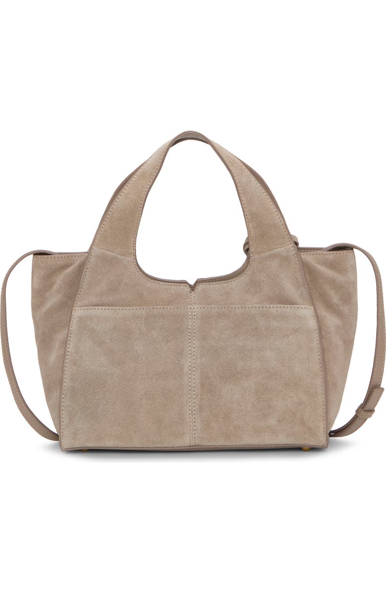 Vince Camuto Aleah Suede Tote, Alternate, color, Dark Beige