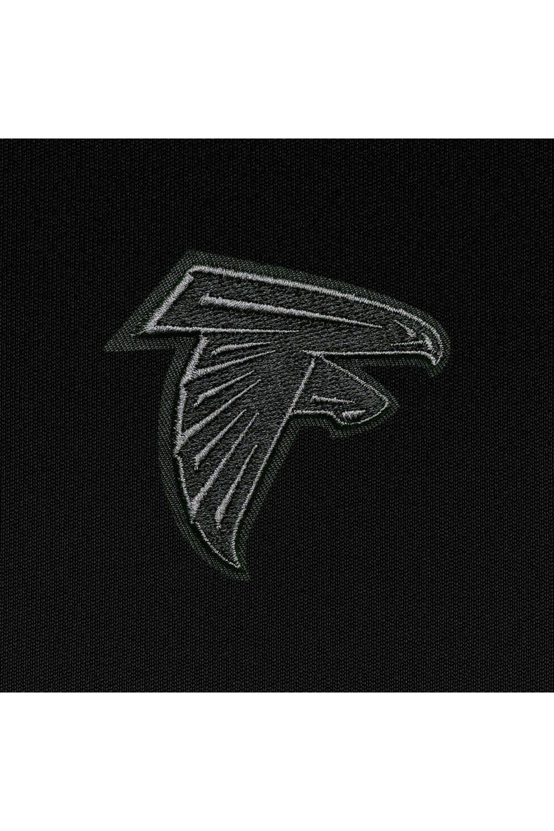 Men's Antigua Black Atlanta Falcons Tonal Logo Victory Full-Zip Hoodie, Alternate, color, Black