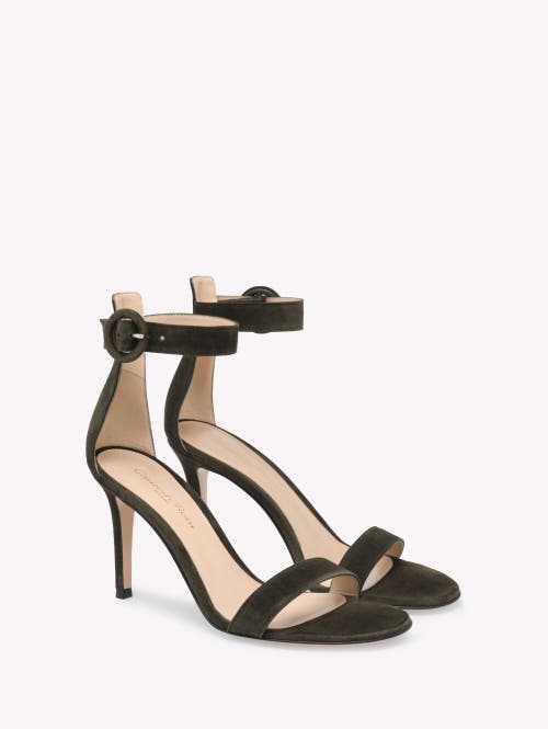 Gianvito Rossi Ankle-strap Suede Sandals