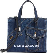 Marc Jacobs Mini Pieced Denim Bold Grind Satchel