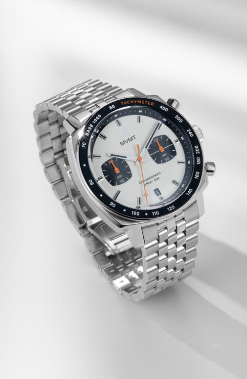 Mvmt Mulholland Driver Chronograph, 42mm In Silver/gold Face