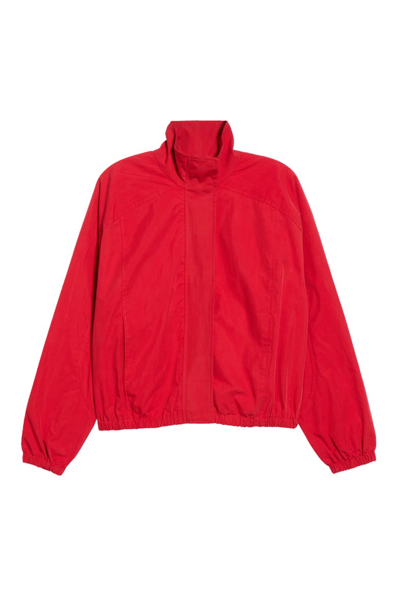 Cotton Blend Track Jacket, Main, color, RED SALSA