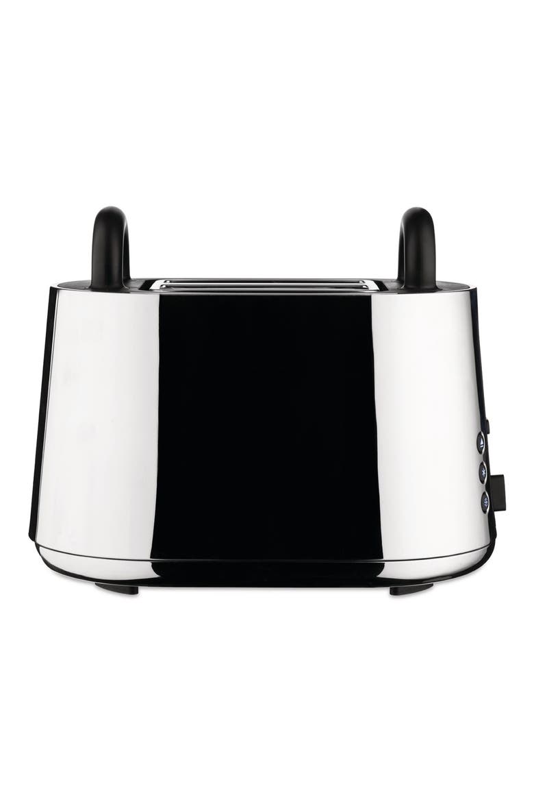 Toru Toaster, Main, color, POLISHED STAINLESS STEEL-BLACK