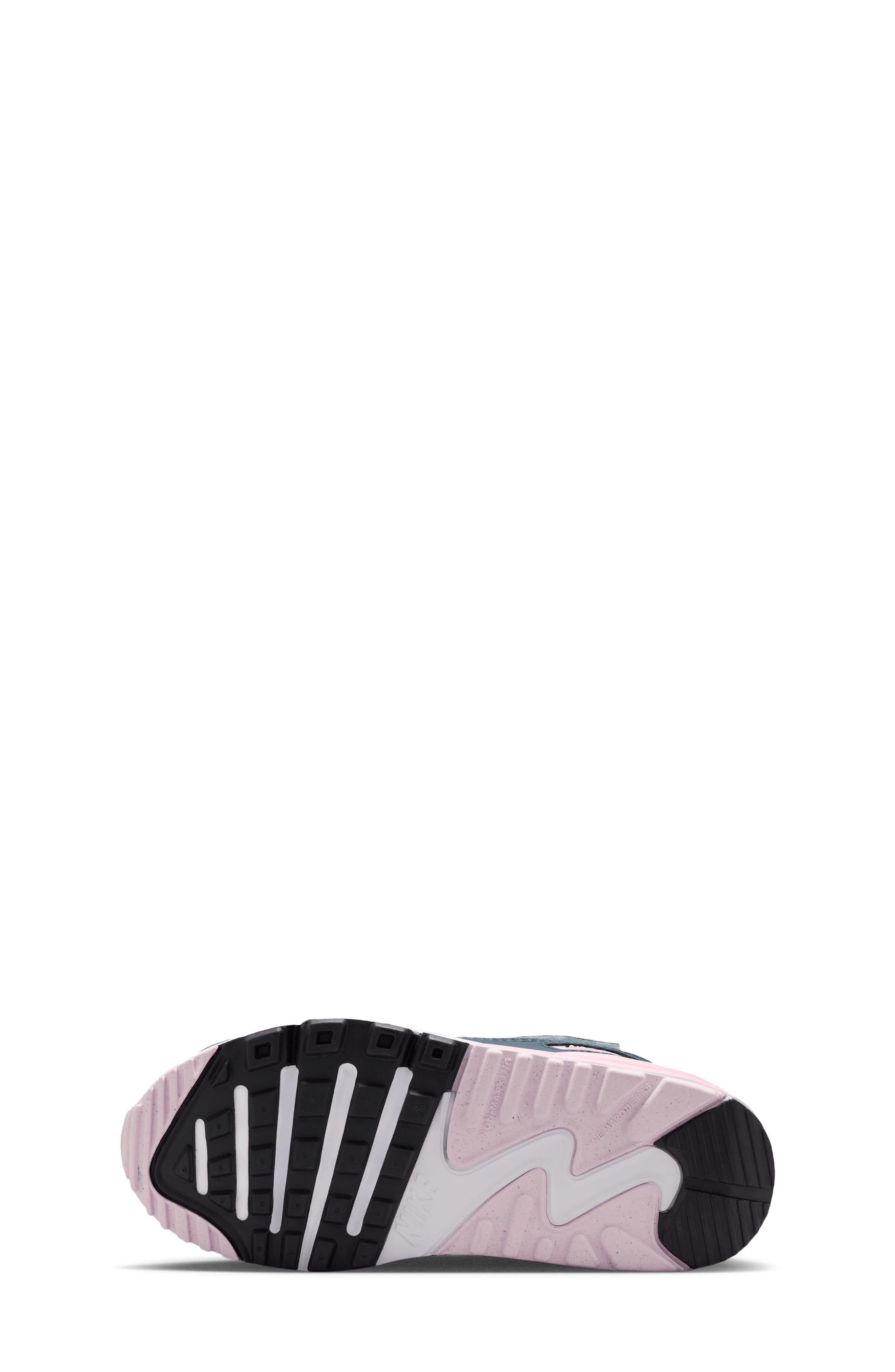 Kids' Air Max 90 Sneaker, Alternate, color, WHITE/ PINK/ NAVY/ GREY