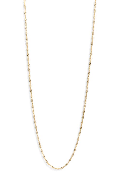 Skinny Twisty Chain Necklace