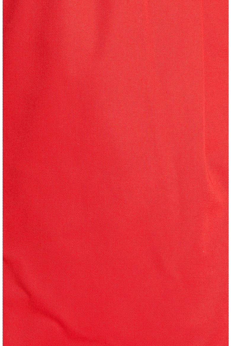 Short Trench Coat, Alternate, color, RED X WHITE