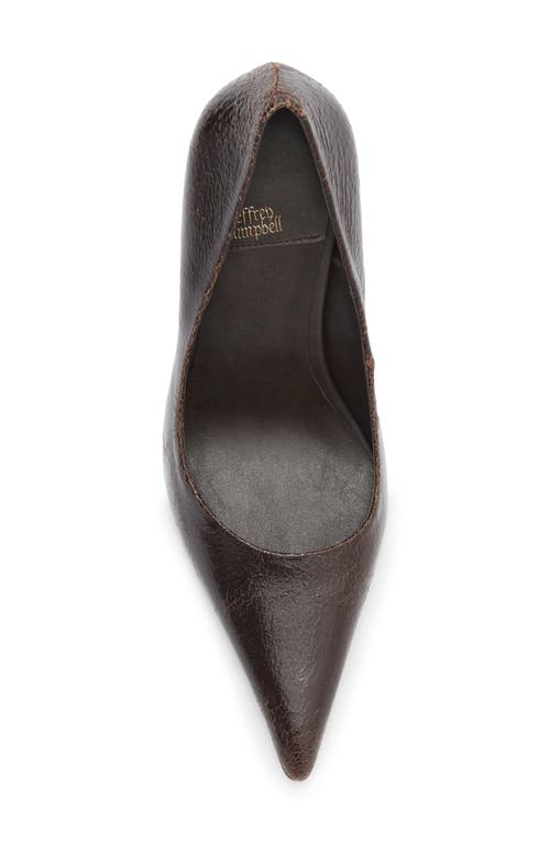 Jeffrey Campbell Risk Taker Pointed Toe Pump In Brown