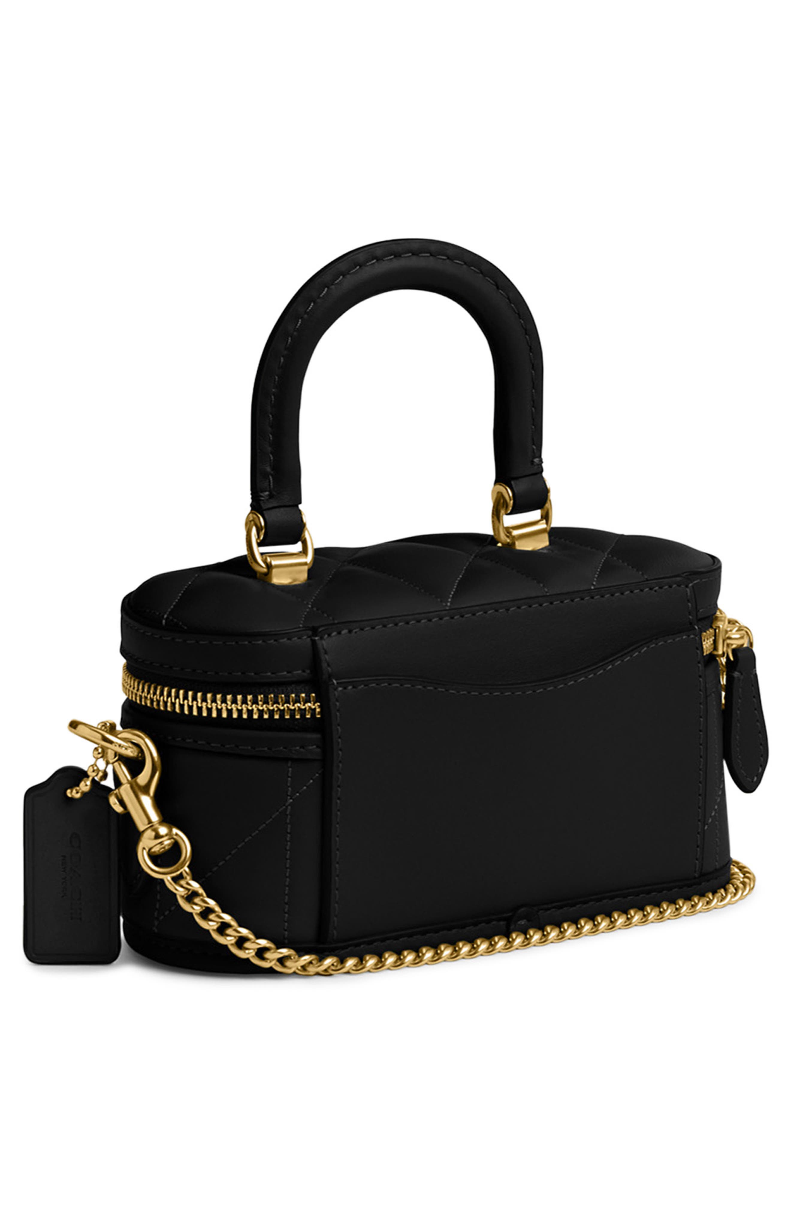 COACH Trail Quilted Leather Crossbody Bag, Alternate, color, 