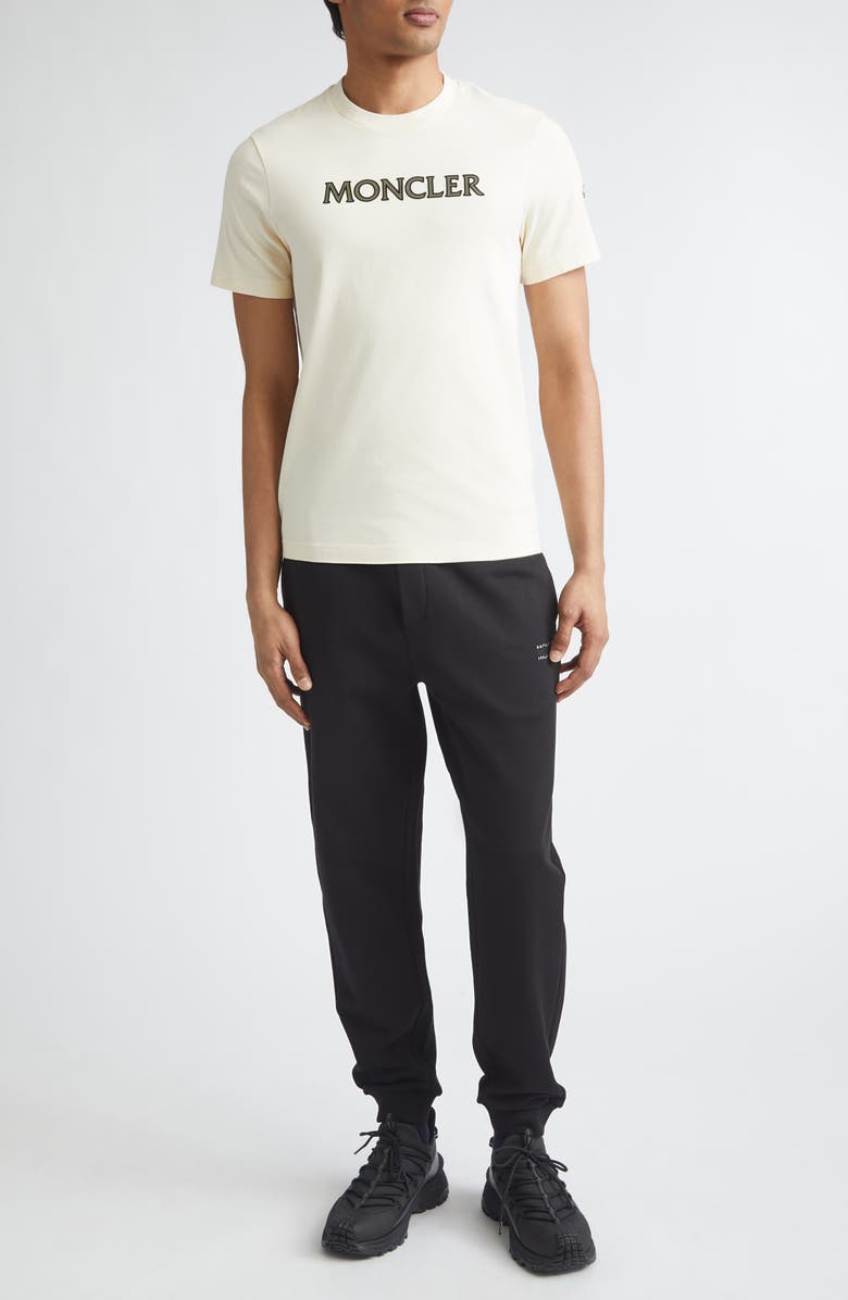 Moncler Cotton Joggers, Alternate, color, Black