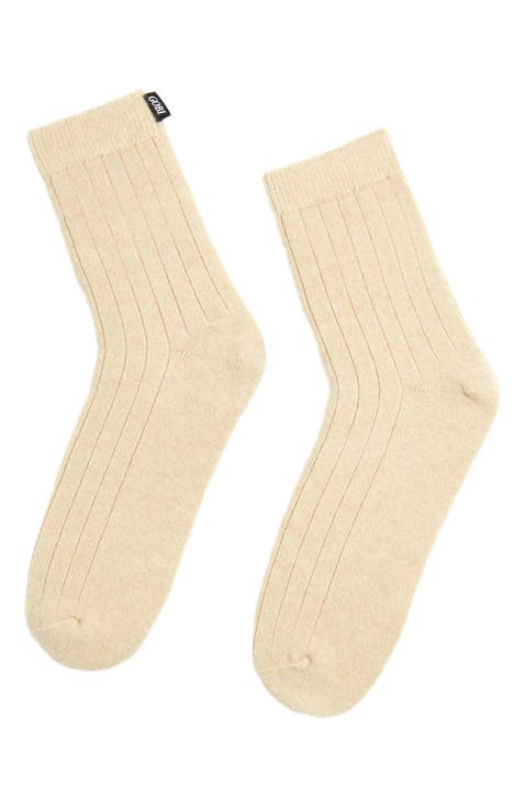 Trim Knit Bed Socks