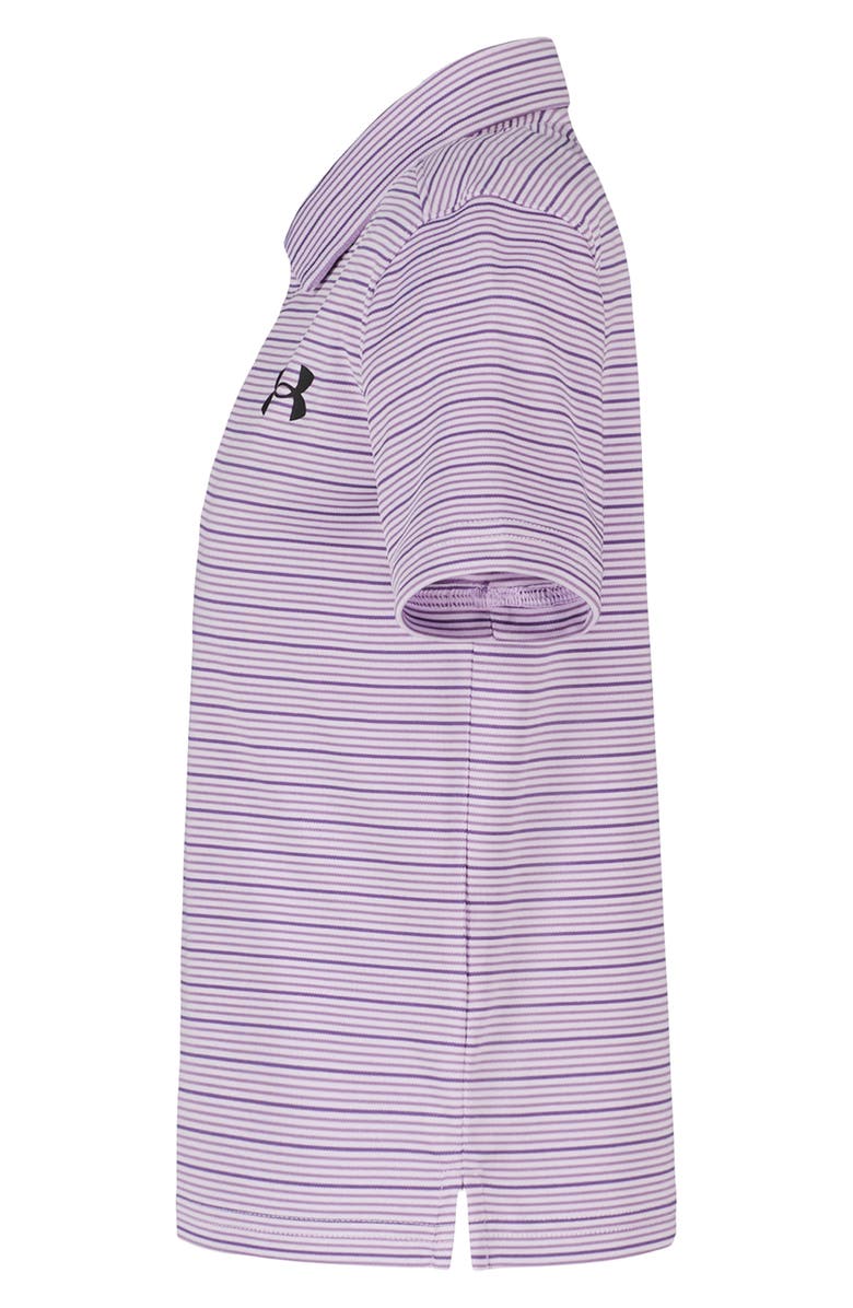 Under Armour Kids' Matchplay Stripe Polo, Alternate, color, Purple Crest