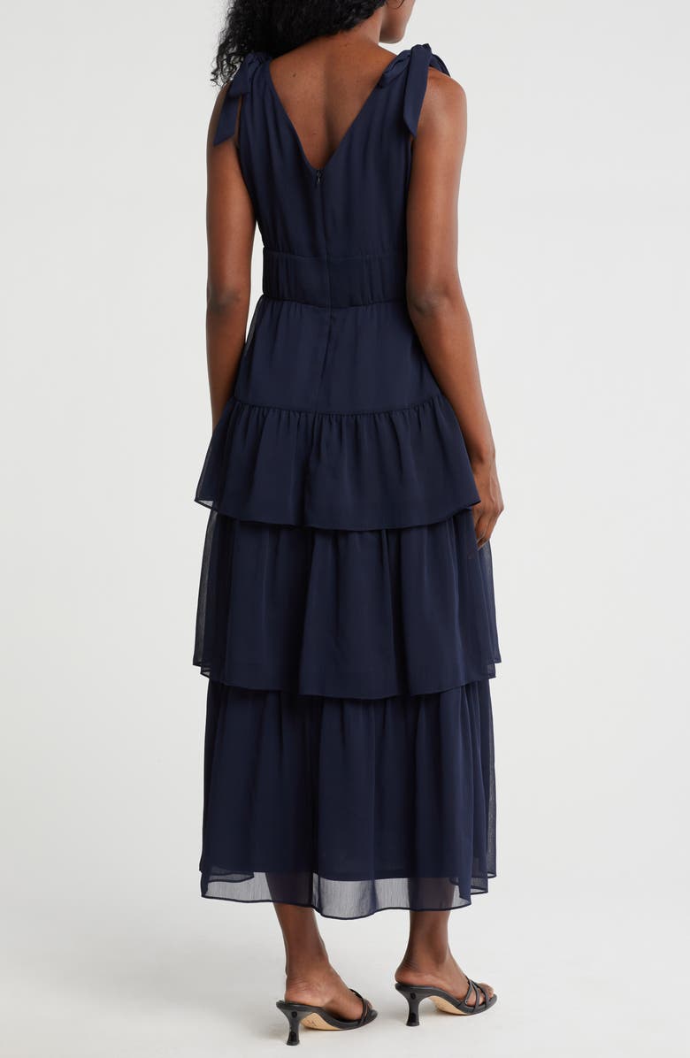 Julia Jordan Tie Strap Tiered Cocktail Dress, Alternate, color,
