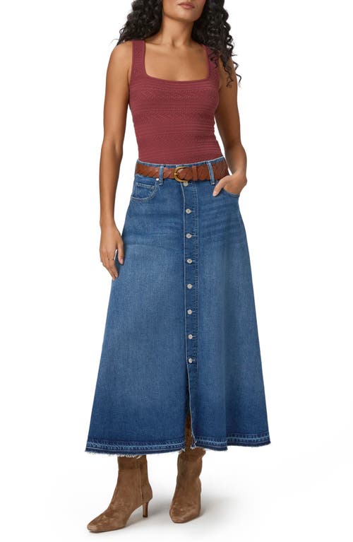 Shop Paige Maren Front Button Maxi Skirt In Keiko