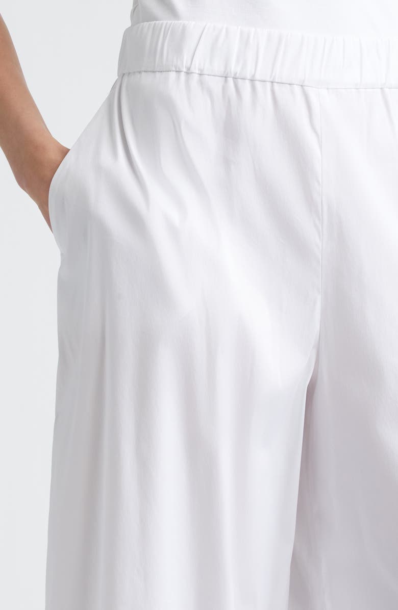 Max Mara Wide Leg Pull-On Pants, Alternate, color, Optical White
