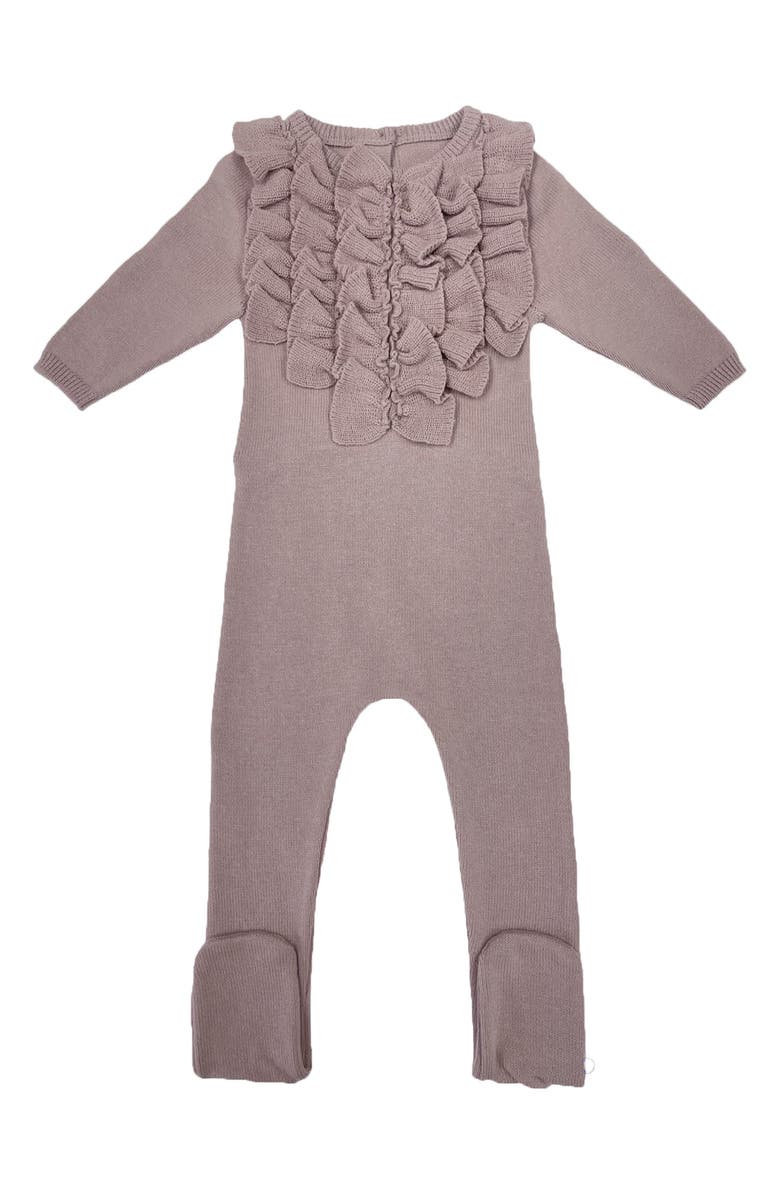 Manière Ruffle Footie, Main, color, Pale Mauve