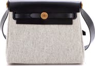 Pre-Owned Hermes Herbag Zip Toile and Leather 20