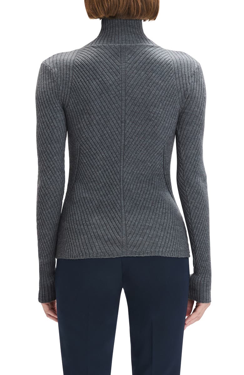 Favorite Daughter Be Your Girl Turtleneck Merino Wool Blend Sweater, Alternate, color, Charcoal