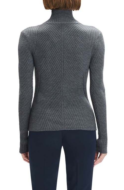 Favorite Daughter Be Your Girl Turtleneck Merino Wool Blend Sweater In Gray