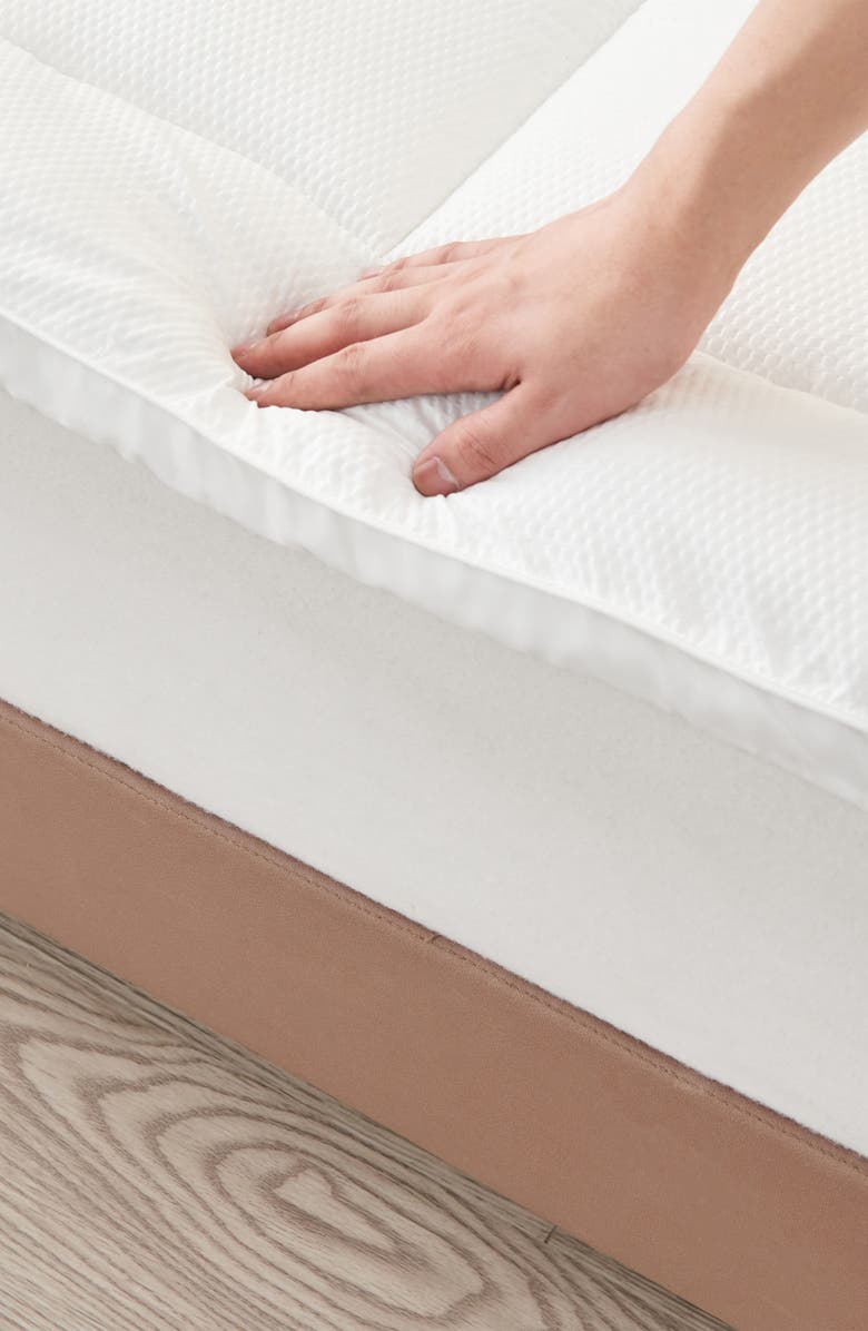 Woven & Weft Down Alternative Mattress Topper, Alternate, color, White