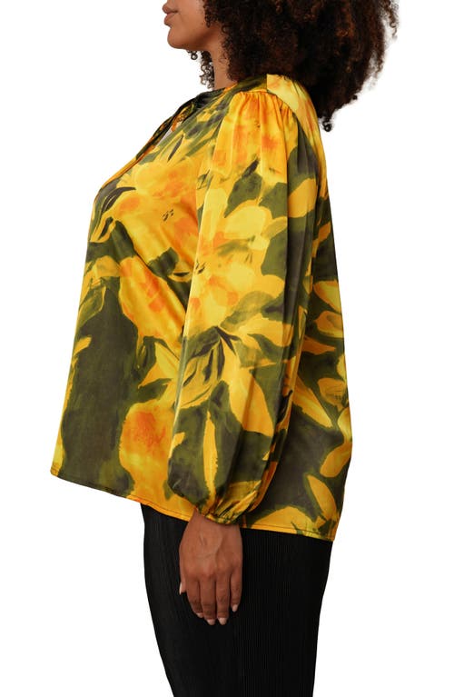 Cyrus Tie Front Top In Yellow