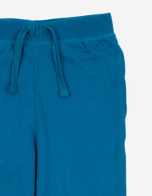 Leveret Kids 100% Cotton Lightweight Jogger Pants In Blue