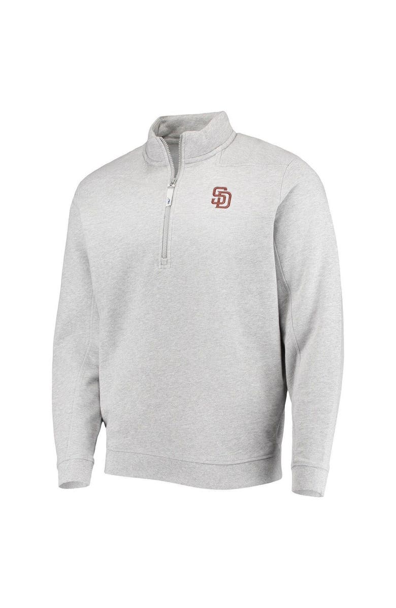 vineyard vines Men's Vineyard Vines Gray San Diego Padres Shep Shirt Quarter-Zip Sweatshirt, Alternate, color, Gray