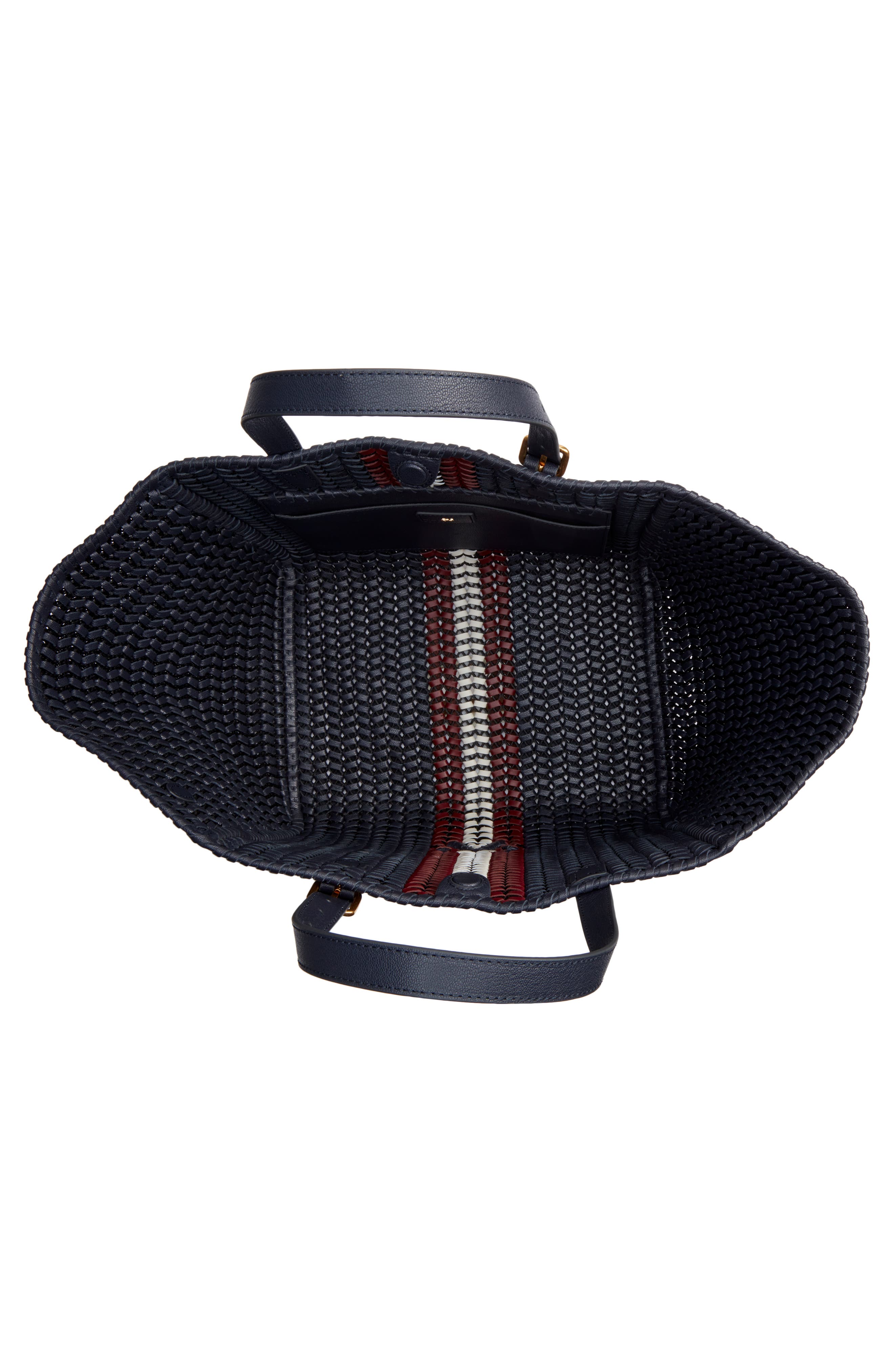 Anya Hindmarch Neeson Square Woven Leather Tote, Alternate, color, 