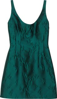 Emilia Wickstead Einna Ditsy Metallic Floral Jacquard Minidress