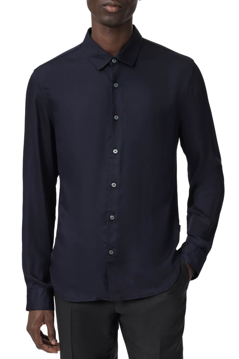 Ross Button-Up Shirt, Alternate, color, THISTLE